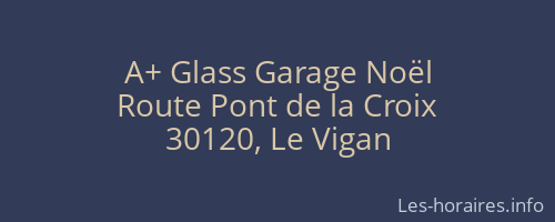 A+ Glass Garage Noël