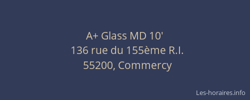 A+ Glass MD 10'