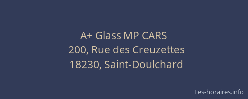 A+ Glass MP CARS