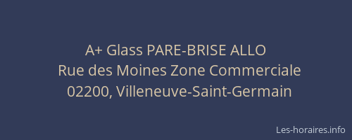 A+ Glass PARE-BRISE ALLO