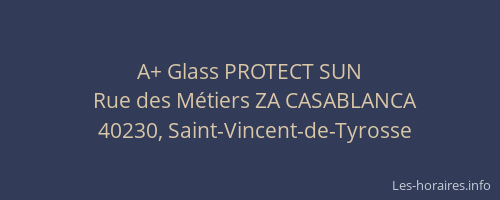 A+ Glass PROTECT SUN
