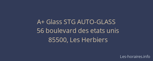 A+ Glass STG AUTO-GLASS