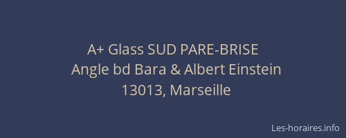 A+ Glass SUD PARE-BRISE