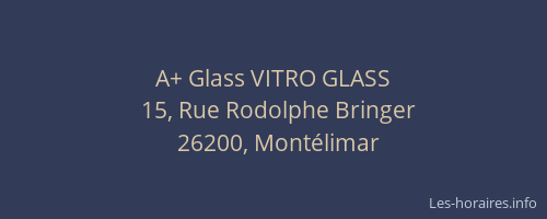 A+ Glass VITRO GLASS