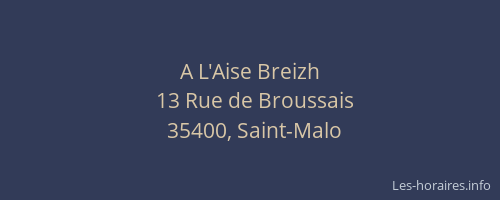 A L'Aise Breizh