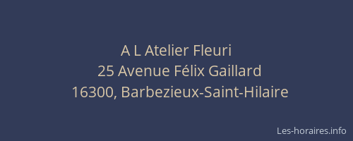 A L Atelier Fleuri