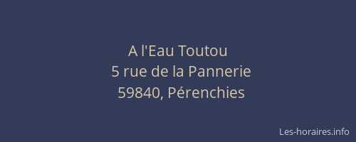 A l'Eau Toutou