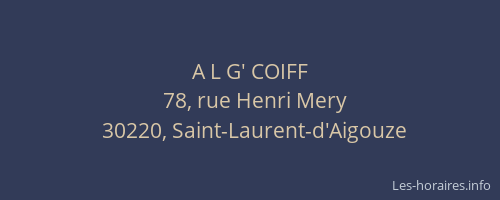 A L G' COIFF