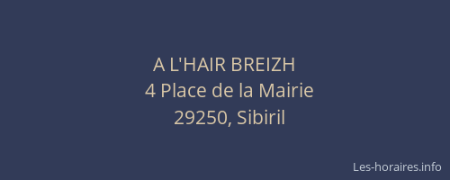A L'HAIR BREIZH