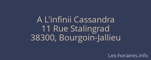 A L'infinii Cassandra
