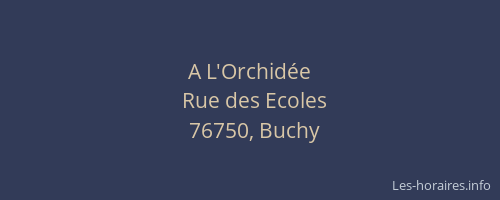 A L'Orchidée