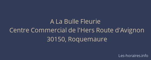 A La Bulle Fleurie