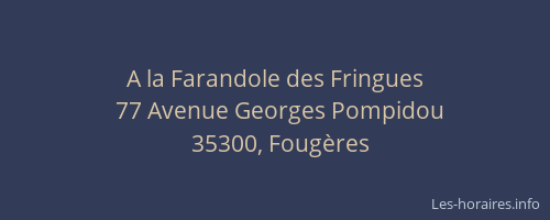 A la Farandole des Fringues