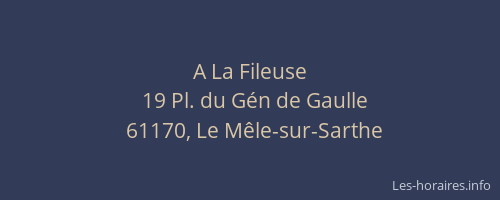 A La Fileuse
