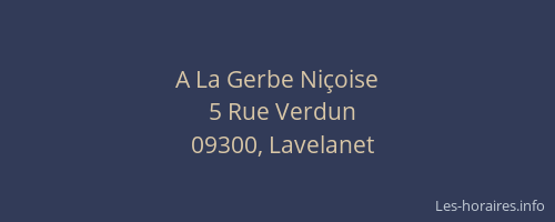 A La Gerbe Niçoise
