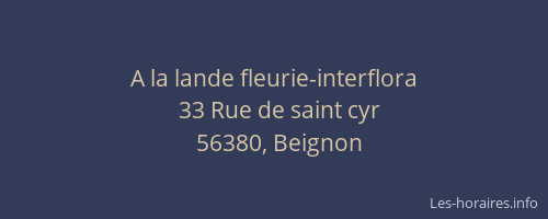 A la lande fleurie-interflora