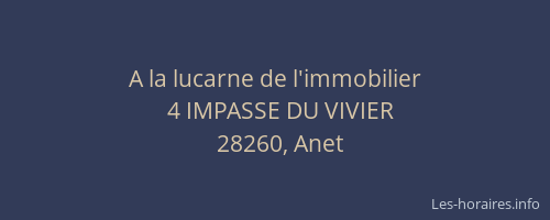 A la lucarne de l'immobilier