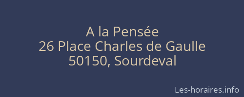 A la Pensée