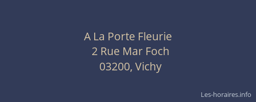 A La Porte Fleurie