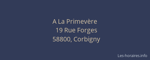 A La Primev&egrave;re