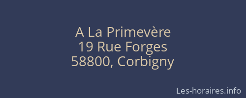 A La Primevère