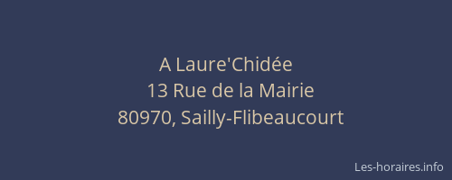 A Laure'Chid&eacute;e