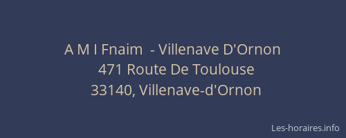 A M I Fnaim  - Villenave D'Ornon