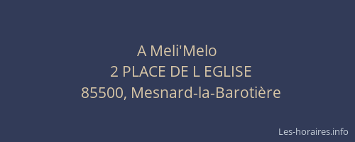A Meli'Melo