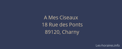 A Mes Ciseaux