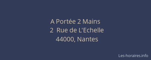 A Portée 2 Mains
