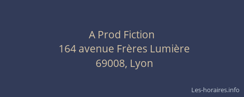 A Prod Fiction