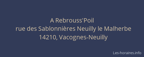 A Rebrouss'Poil