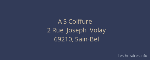 A S Coiffure