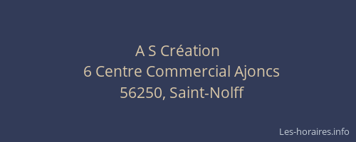 A S Cr&eacute;ation