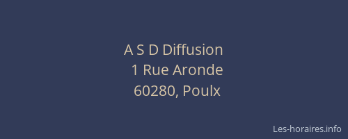 A S D Diffusion