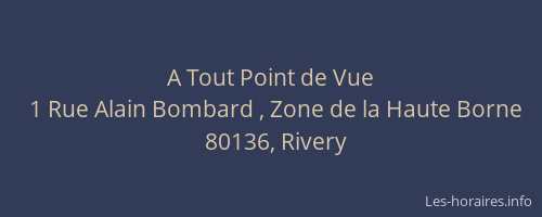 A Tout Point de Vue