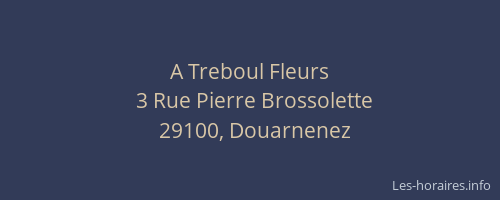 A Treboul Fleurs