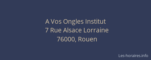 A Vos Ongles Institut