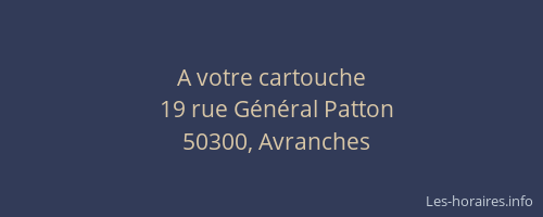 A votre cartouche