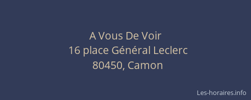A Vous De Voir