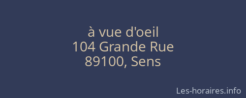 à vue d'oeil