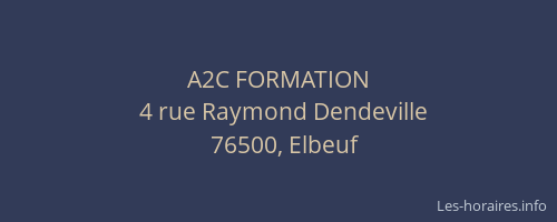 A2C FORMATION