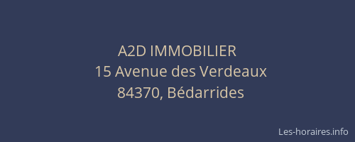 A2D IMMOBILIER