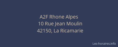 A2F Rhone Alpes