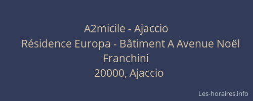 A2micile - Ajaccio