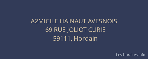 A2MICILE HAINAUT AVESNOIS