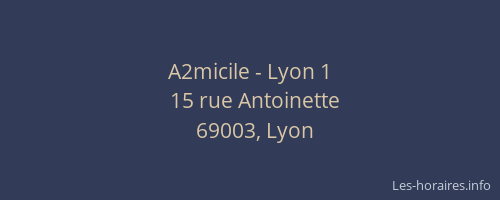 A2micile - Lyon 1