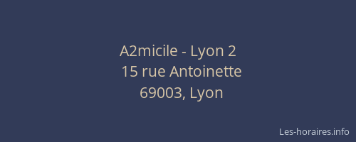 A2micile - Lyon 2
