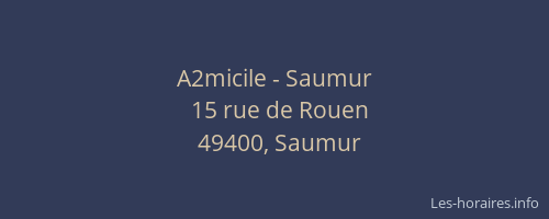 A2micile - Saumur