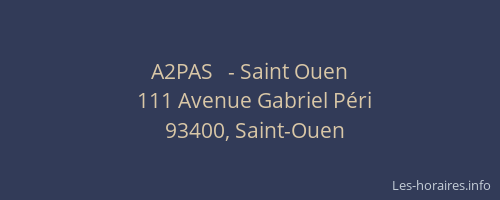 A2PAS   - Saint Ouen